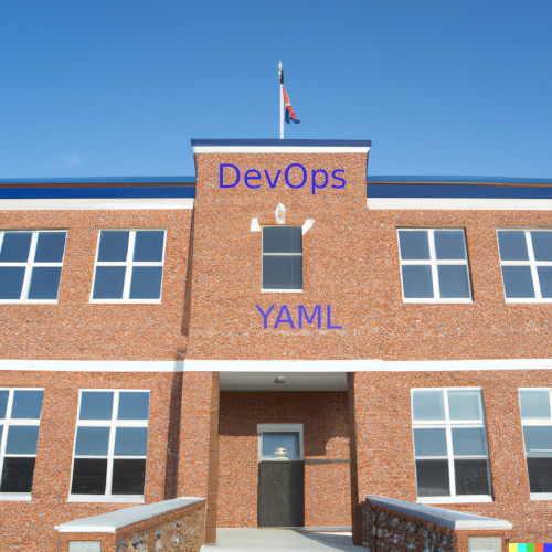 Brick And Mortar DevOps School Illustration